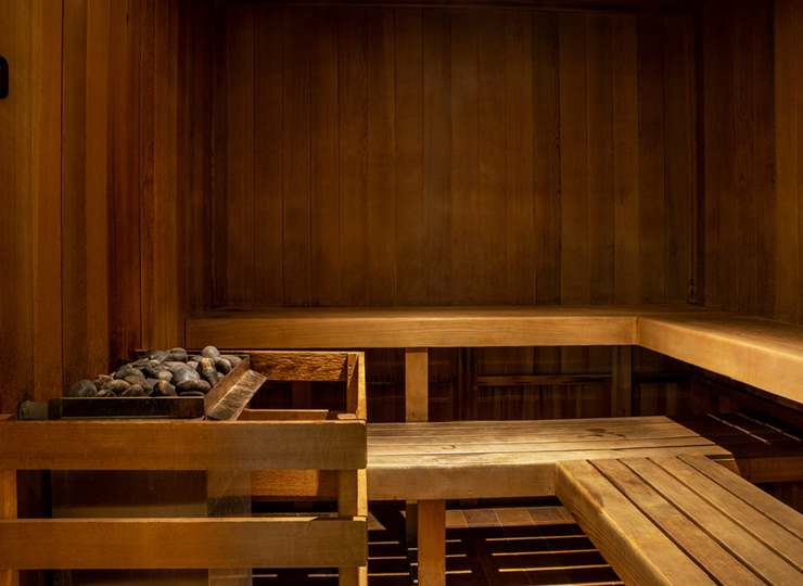 sauna at crunch fitness