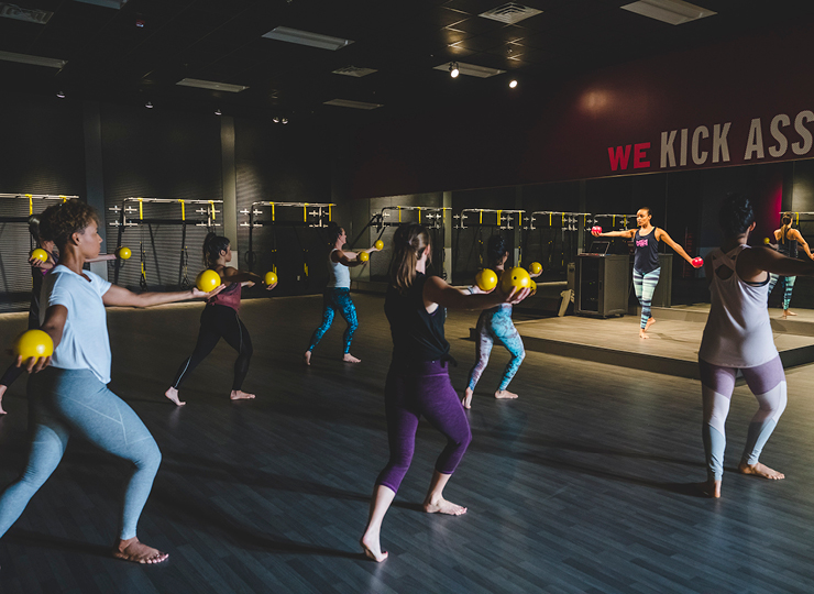 people in badass ballerina class