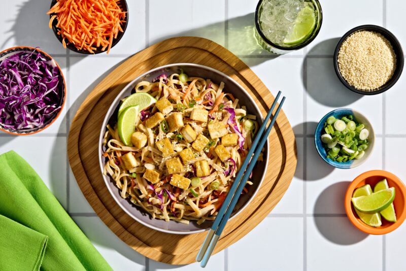 Peanut noodle bowl