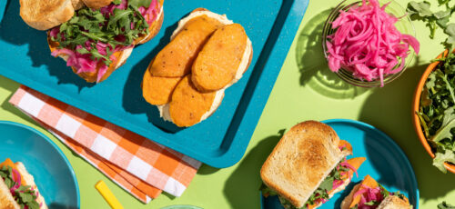 Sweet Potato and Hummus Sandwich
