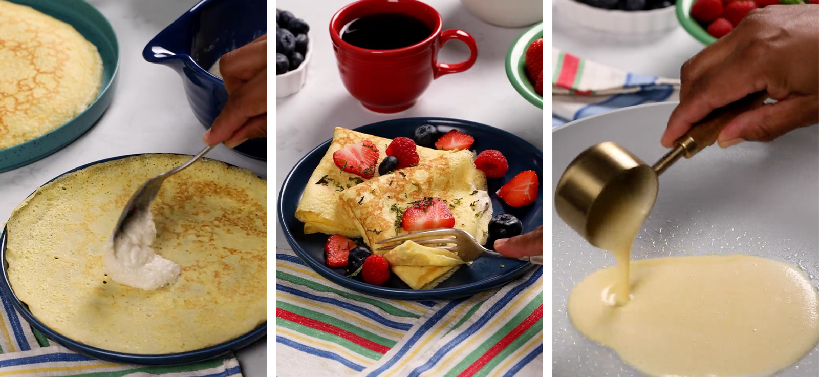 Cottage Cheese Crepes